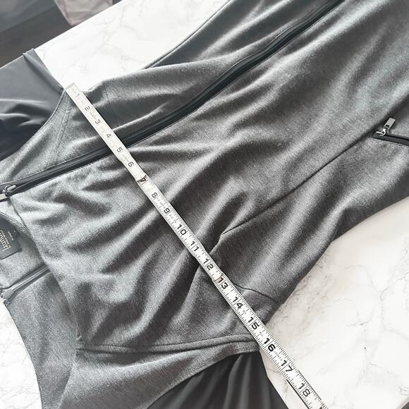 Laundry‎ by Shelli Segal Long Sleeve Moto Mini Dress Women's Size 6 gray black - Picture 10 of 14